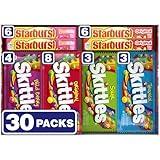 SKITTLES & STARBURST Assorted Candy Variety Pack for Holidays, Candy Assortment, Party Favors, 62.79 oz (30 Count) Bulk Box