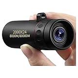 Compact High Power Monocular Telescope, 8X Magnification Portable Single Tube for Hiking, Bird Watching, Stargazing, and Outdoor Adventures