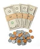 Mr. Pen - Play Money for Kids, 150 Pcs, Ages 3+, Realistic Fake Cash and Coins