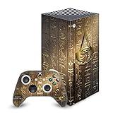 Head Case Designs Officially Licensed Assassin's Creed Origins Graphics Logo 3D Heiroglyphics Vinyl Sticker Gaming Skin Decal Cover Compatible With Xbox Series X Console and Controller Bundle