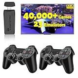 HRYYDS 2025 Retro Gaming Console Pro 4K HDMI with 40,000+ Built-in Classic Video Games - Plug & Play Game Stick for TV with 2 Wireless Controllers | 23 Emulator Support 64GB