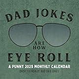 Dad Joke Puns 2025 Monthly Wall Calendar | Funny Humor Wall Calendar | 12" x 24" | Marble City Press | Bad Joke Pun Comic Humorous | 2024-2025 Calendar