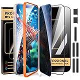 jpyyw 3 Pack for iPhone 14 Pro Max iPhone15 iPhone 16 Pro Max Screen Protector,Tempered Glass,2 HD 1 Privacy with Installation Frame Anti-spy HD 12FT Military Grade Shatterproof Bubble Free