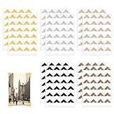 240 Pieces Photo Corners Self Adhesive Picture Corners for Scrapbooking, Photo Mounting Corners for DIY Scrapbook, Album, Journal, 10 Sheets