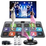 FWFX Dance Mat Games for TV - Wireless Musical Electronic Dance Mats with HD Camera, Double User Exercise Fitness Dance Pad Dancing Mat for Kids & Adults, Birthday for Boys & Girls