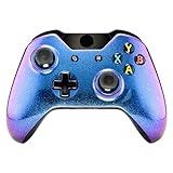 eXtremeRate Custom Design Unique Chameleon Purple Blue Glossy Top Shell Case Front Housing Replacement Faceplate Kits Xbox One Remote Controller Cover - Controller NOT Included