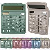 Copkim 12 Digits Desktop Calculators Basic Standard Dual Power Battery Solar Large LCD Display Scientific Calculators for Students School Office Desktop Accounting Tool(10 Pcs)
