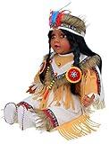 KINNEX COLLECTIONS SINCE 1997 22" Collectible Native American (Indian) Vinyl Doll - VM221079 (Malini)