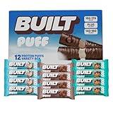 BUILT Protein Bars, Variety Pack, 12 Bars, Protein Snacks, 17g High Protein, Collagen, Perfect Breakfast Bar, On The Go Protein Snack, post workout