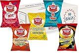 Better Made Special Variety Pack Potato Chips - Case of 50-1oz Bags – Ten (10) Each – Original, Barbecue, Sweet BBQ, Salt & Vinegar, Red HOT BBQ - Crunchy, Individual Snacks Made from Fresh Potatoes