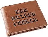 Miramax Officially Licensed Bad Mother Wallet Bi-fold Embroidered Brown Leather