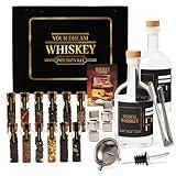 Whiskey Making Kit - DIY Whiskey Gifts For Men Unique - Alcohol Infusion Kit with Bottles, Wood Chips, Botanicals and Stone - Bourbon Birthday Gifts for Men, Dad and Fathers Day - Make Your Own Whisky
