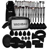 MAANGE Makeup Brushes 54 Pcs Makeup Tool Set, Multi-functional Makeup Kit Premium Synthetic Brush Make up Brushes Set for Women Girl (Black, 54 Pcs)