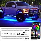 Underglow Kit for Car, Car Led Underglow Lights with App and Remote Control, 16 Million RGB Colors, 29 Preset Modes, Music & DIY Mode, Under Car Led Lights Exterior for SUVs, Trucks, DV 12V