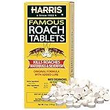 Harris Roach Tablets, Boric Acid Roach and Insects Killer with Lure, Alternative to Bait Traps (6oz, 145 Tablets), Yellow