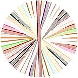 Fuceury 24 Pieces Bookbinding Endbands, 12 Inch 24 Colors Cotton Binding Kit for Decor