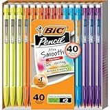 BIC Xtra Smooth Mechanical Pencil, 0.7 mm Medium Point, Refillable and Retractable, 40-Count Pack