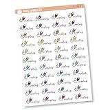 Plug Unplug Icon Planner Stickers | Sunday Reset No Phone Stickers | E-298 (Rainbow)