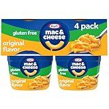 Kraft Gluten Free Original Mac & Cheese Macaroni and Cheese Dinner, 4 ct Pack, 1.9 oz Cups