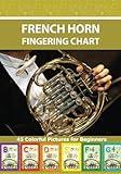 French Horn Fingering Chart: 45 Colorful Pictures for Beginners (Brass Fingering Charts)