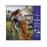 SUNSOUT INC - A Warm Welcome Home - 1000 pc Jigsaw Puzzle by Artist: Tom Wood - Finished Size 20" x 27" - MPN# 28988