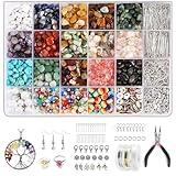 RUOMOXI Y Jewelry Making Supplies Kit-1200 Pcs,Crystal Beads for Jewelry Making, Earring/Necklace/Bracelet Making Kit for Adults with Beads for Jewelry Making,Crafts for Girls and Adults