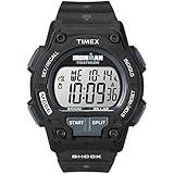 Timex Men's Ironman Triathlon Endure 30 Shock 42mm Watch – Black Case with Black Resin Strap