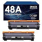GOTOBY Compatible Toner Cartridge Replacement for HP 48A CF248A for Pro M15w M15a M16w M16a M28w M28a M29w M29a M30w M31w Printer (Black, 2 Pack)
