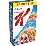 Kellogg's Special K, Breakfast Cereal, Original, Made with Folic Acid, B Vitamins, and Iron, Value Size, 18oz Box(Pack of 6)