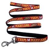 NCAA PET Leash, Large, Maryland Terrapins, Dog Leash, Shiny & Colorful Leash for Dogs & Cats Licensed by The NCAA