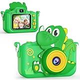 KOKODI Kids Camera Toy Digital Camera for Toddler Boys, Dinosaurs Birthday for Boys Age 3-12, 1080P HD Video Camera for Toddler, Kids Toys for 3-9 Year Old Kids with 32GB SD Card