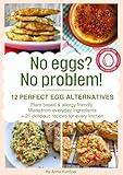No eggs? No problem! : 12 Perfect egg alternatives. Plant based & allergy friendly. Made from everyday ingredients + 21 delicious recipes for every kitchen.