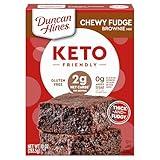Duncan Hines Keto Friendly Chewy Fudge Brownie Mix, Gluten Free, Zero Sugar Added, 10 oz