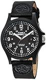 Timex Men's TW4B08100 Expedition Acadia Black Leather/Nylon Strap Watch