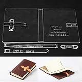 BAENRCY Diary Book Case Acrylic Template Pocketbook Case Leather Pattern Acrylic Leather Pattern Leather Templates