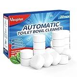 Vacplus Toilet Bowl Cleaner Tablets 20 PACK, Automatic Cleaners with Bleach, Slow-Releasing Toilet Tank Cleaners for Deodorizing & Descaling, Household Toilet Cleaners against Tough Stains