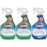 Clorox Clean-Up Cleaner + Bleach1 Value Pack, Household Essentials, 32 Fl Oz Each, Pack of 3