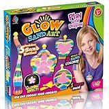 Liberty Imports Create Your Own Sand Art Kit DIY Arts and Crafts Activity - Includes 1 Glow Sand, 5 Sand Art Bottles, 5 Bright Sand Colors, Designing Tool & More