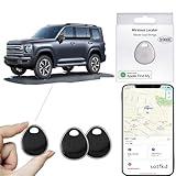 2 Pack GPS Tracker for Vehicles-Tracker Device for Vehicles-GPS Tracker-Car Tracker Device (Only iOS) | MFi Certificated | No Monthly Fee | Waterproof | Work with Find My