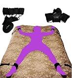 Sex Straps King Size Bed Restraints Women Tie Downs Under Mattress for Queen Bed Bonage Kit for Couples Queen Bed Straps Adult Play Leg Spreader Bar Sexy Handcuff Set for Bedroom Toys Sweatshirt