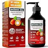 Batana Oil Shampoo for Hair Growth - Routine Shampoo for Thinning Hair for Women & Men - 9-in-1 Natural Hair Loss Shampoo with Biotin, Rosemary Oil - Thickening Hair Treatment & Regrowth