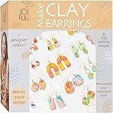 JOiFULi 132 Pc- Complete DIY Friendship Craft Set for Teens, Ages 12+ Aesthetic Polymer Clay Earring Jewelry Craft Making Set