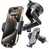 [True Military-Grade] Car Phone Holder VANMASS [2024 Strongest Suction & Clip] Cell Phone Mount for Dashboard Windshield Vent Truck Accessories Cradle Dash Stand for iPhone 16 Pro Max 15 14 13 Android