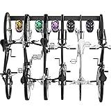 TORACK Bike Storage Rack, 6 Bike Racks & 5 Hooks for Garage, Wall Mount Vertical Bicycles Hanger for Home Space Saving, up to 600lbs, 64-inch