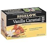 Bigelow Tea Vanilla Caramel Black Teabags Box, Caffeinated, 20 Count, Pack of 6