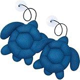 HUVOTOSI US Hot Tub Scum Absorber – Reusable Turtle Spa Sponge for Hot Tub, Pool & Spa – Oil & Foam Absorbing Hot Tub Accessories – Washable Floating Sponge Cleaner (2 Pack)