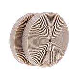 IHKFILAN 5 Yards Sew On Hook and Loop Tape Fastening Nylon Fabric Tape with Non-Adhesive for DIY Craft Interlocking Tape Sewing Fasteners (3/4'' Wide, 5 Yard Hook + 5 Yard Loop) for Roll,Khaki
