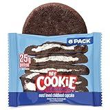 My Cookie Dealer Protein Cookies, Most Loved Childhood Cupcake (6-Pack, 3.8oz Each) - 25g of Protein per Cookie - Individually Wrapped Workout Snacks for On-The-Go Travel