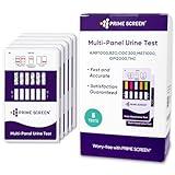 Prime Screen [5 Pack] 6 Panel Urine Drug Test Kit (THC-Marijuana, BZO-Benzos, MET-Meth, OPI, AMP, COC), WDOA-264