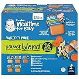 Gerber 2nd Foods Hearty Dinners Puree Favorites Baby Food, Variety Pack, 4 oz Tub (32 Pack)